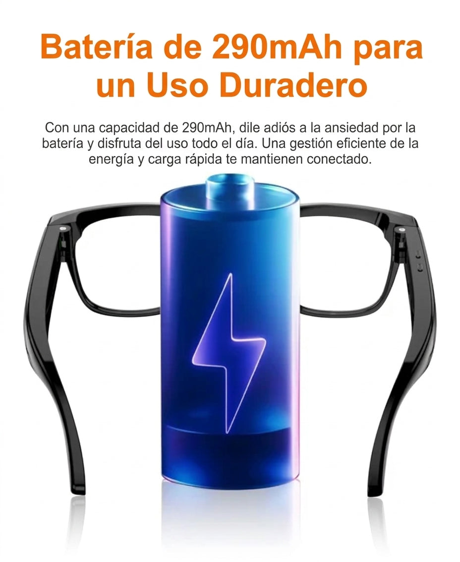 Lentes Inteligentes Lenovo AI – Cámara HD 8K, ChatGPT, Traductor y Bluetooth