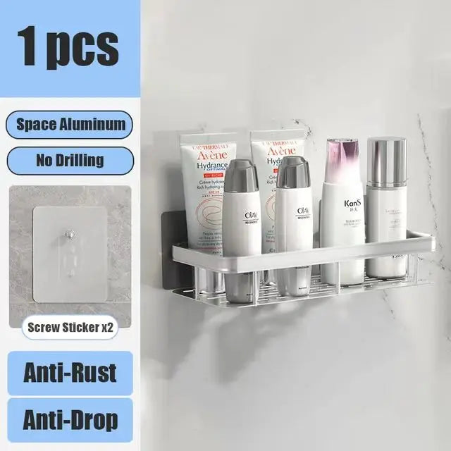 Repisa Organizadora para Baño y Cocina (Instalación Sin Taladro)