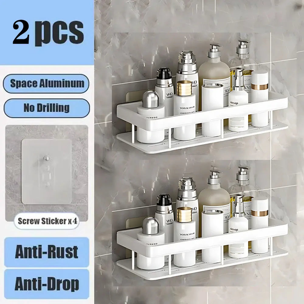 Repisa Organizadora para Baño y Cocina (Instalación Sin Taladro)