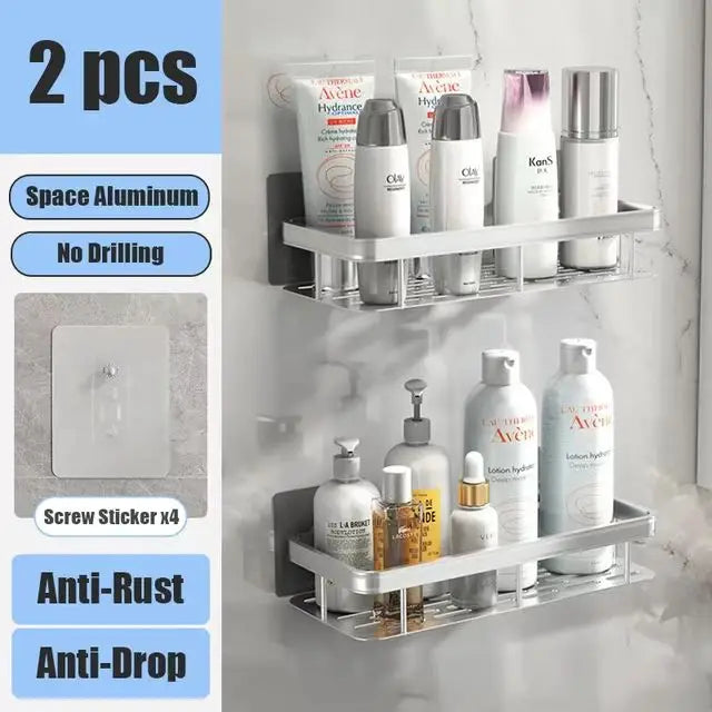 Repisa Organizadora para Baño y Cocina (Instalación Sin Taladro)