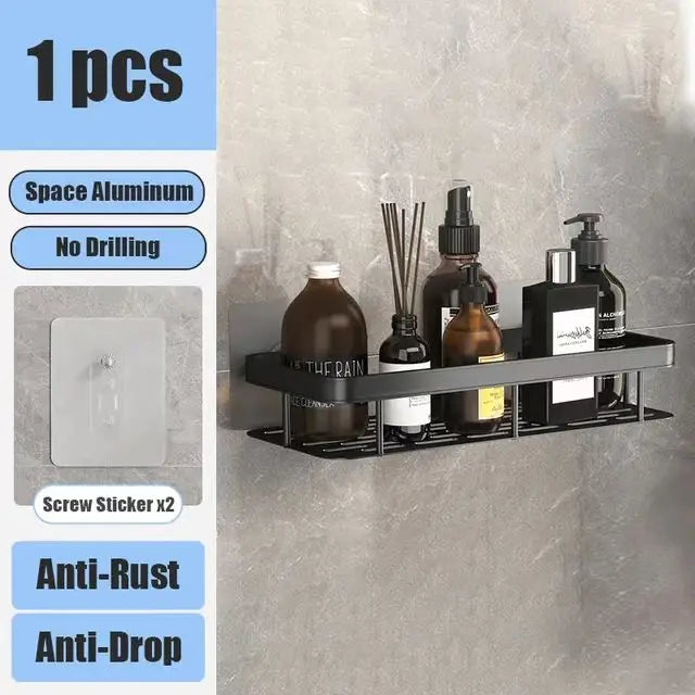 Repisa Organizadora para Baño y Cocina (Instalación Sin Taladro)