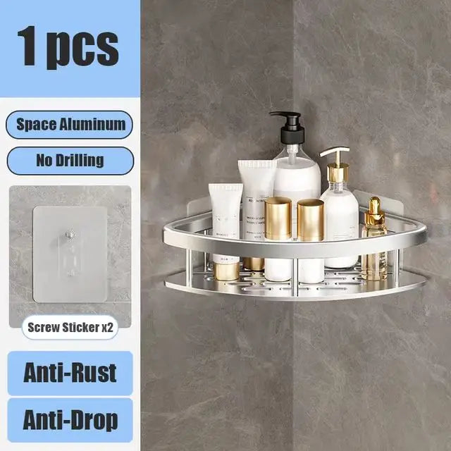 Repisa Organizadora para Baño y Cocina (Instalación Sin Taladro)