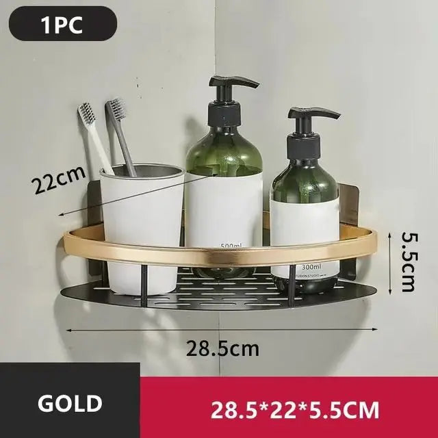 Repisa Organizadora para Baño y Cocina (Instalación Sin Taladro)