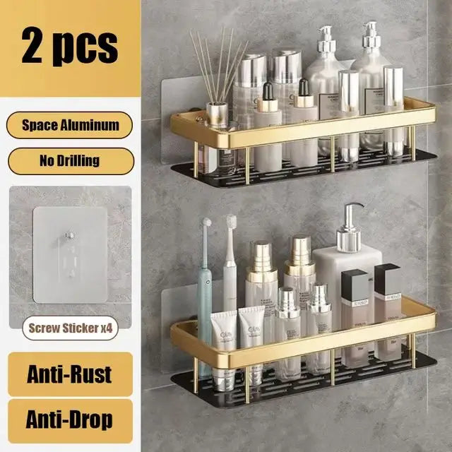 Repisa Organizadora para Baño y Cocina (Instalación Sin Taladro)