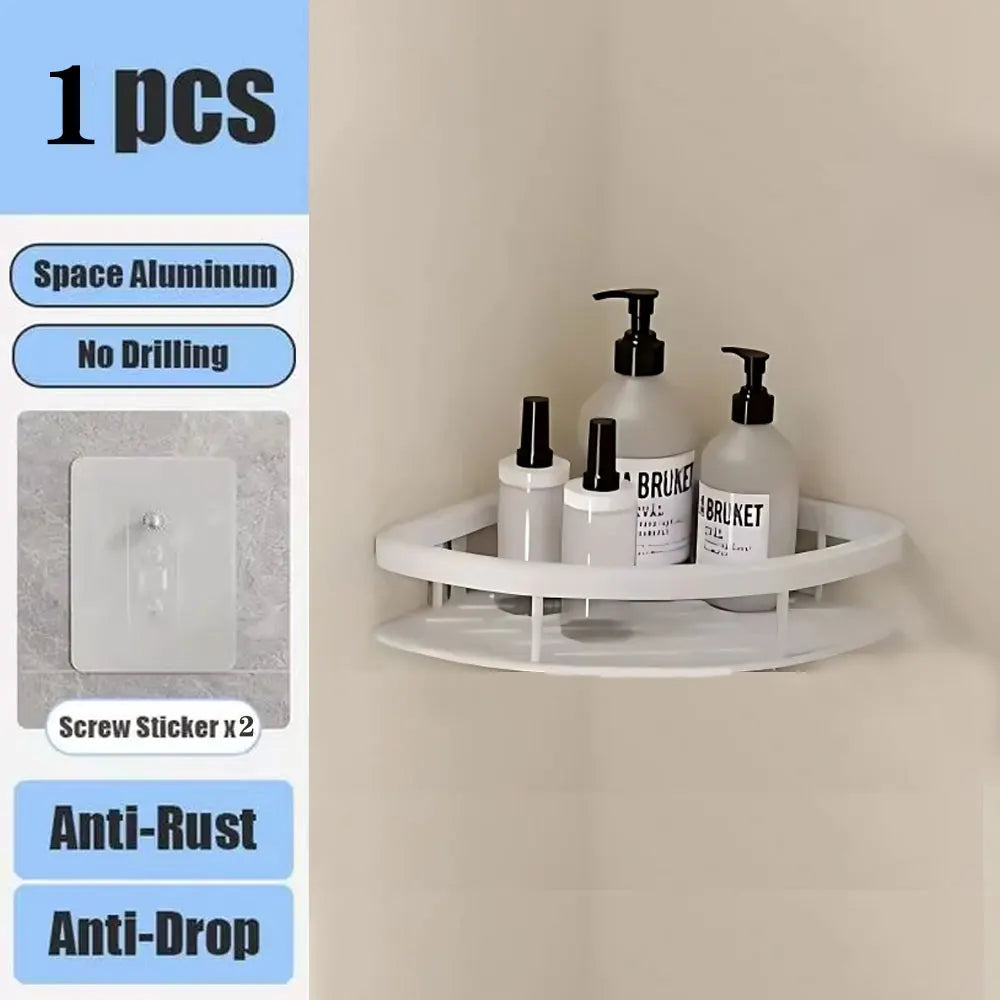 Repisa Organizadora para Baño y Cocina (Instalación Sin Taladro)