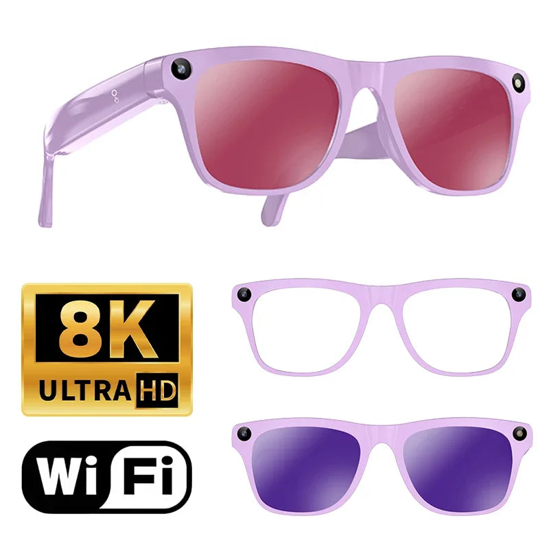 Lentes Inteligentes Lenovo AI – Cámara HD 8K, ChatGPT, Traductor y Bluetooth