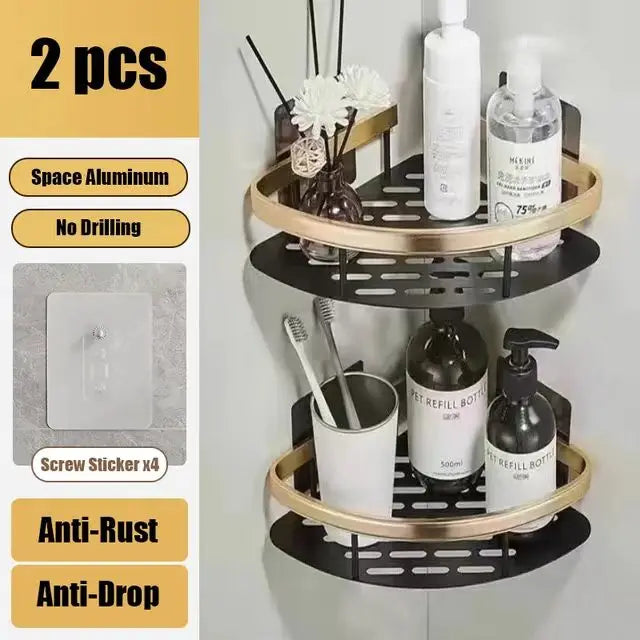 Repisa Organizadora para Baño y Cocina (Instalación Sin Taladro)
