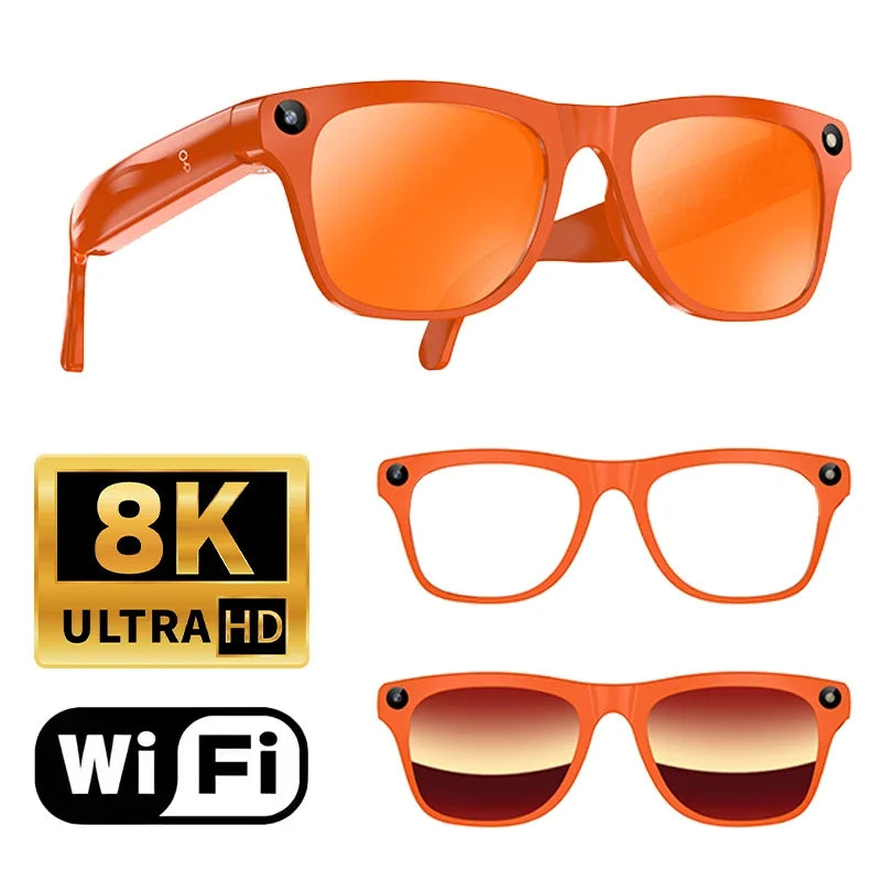 Lentes Inteligentes Lenovo AI – Cámara HD 8K, ChatGPT, Traductor y Bluetooth