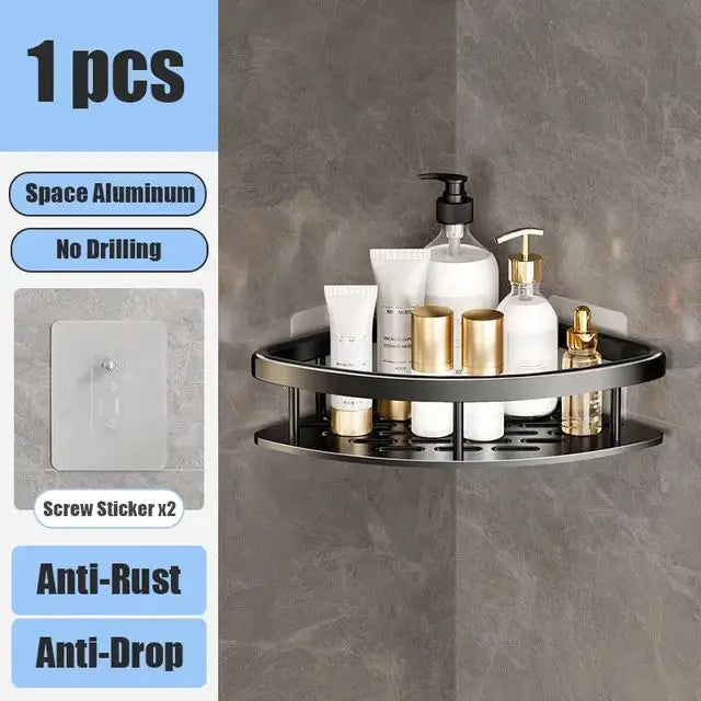 Repisa Organizadora para Baño y Cocina (Instalación Sin Taladro)