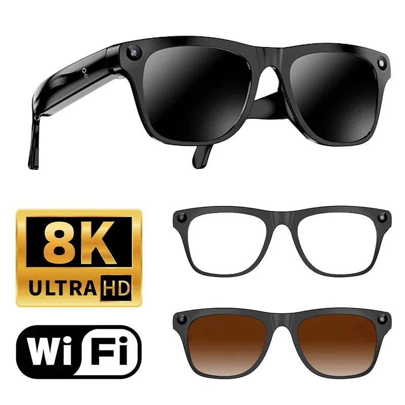 Lentes Inteligentes Lenovo AI – Cámara HD 8K, ChatGPT, Traductor y Bluetooth
