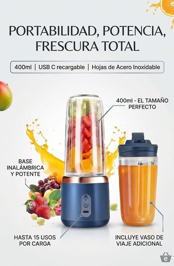 X- LICUADORA PORTATIL 400ML